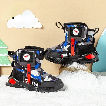 Обувки за момчета Детски Зимни Обувки за Момчета, Маратонки, Зимни Детски Зимни Обувки, Спортна Мода 2021, Нова Кожена Детски Обувки