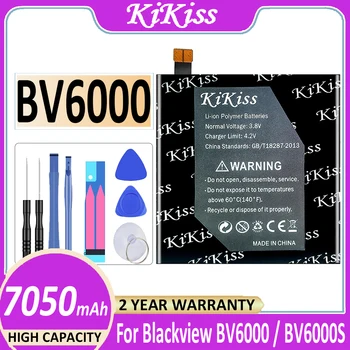7050 ма KiKiss Взаимозаменяеми Батерия Литиево-йонна Полимерна Батерия за Смартфон Blackview BV6000 BV6000S Телефон V756161P Батерия