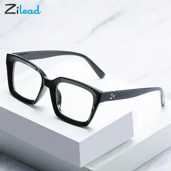 Zilead Свръхлеки Компютърни Очила За Четене Модни Реколта Класически Извънгабаритни Очила За Далекогледство За Жени И Мъже с Диоптриями + 1 + 4