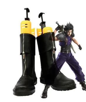 Криза Ядрото на Final Fantasy VII FF7 Zack Fair Cosplay Обувки, Ботуши По Поръчка