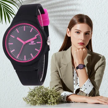 2020 Нови Модни Дамски Часовници Ins Тенденция на Ръчни Часовници в Ярки Цветове, Силиконови Желейные Часовници Reloj Mujer, Подаръци за Жени