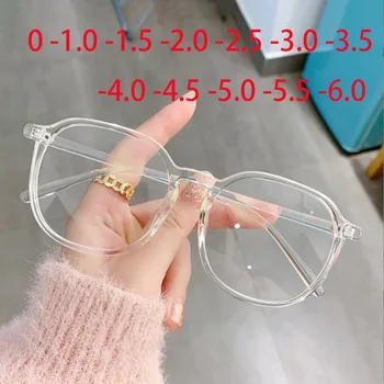 -1.0-1.5 -2.0 -2.5 -3.0 До -6,0 Прозрачни Готови Очила За Късогледство Мъжки И Женски Черни Очила По Рецепта Недалновидни Очила