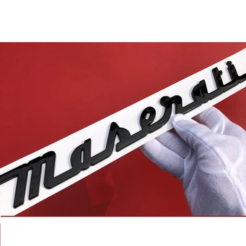 За Maserati Багажника Поименна Табела на Лого, Емблема на Иконите на Ръка Хром Ghibli OEM Етикети Икона на Автомобила
