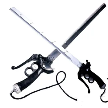 Два стила на Атака На Титаните Микаса Аккерман меч cosplay Ривамика Левимика меч Филм моделиране на оръжие Подпори