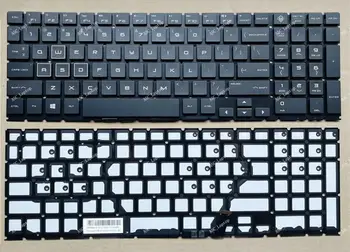 Нова английска клавиатура САЩ за лаптоп HP omen 15-dc0051nr 15-dc0052nr 15-dc0085nr с цветна ПОДСВЕТКА, черна без рамка