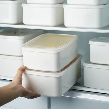 Хладилник в японски стил, защитени от миризмата на продукти, Прозрачен капак организира Съхранение Наложени класификация Запазване на свежестта