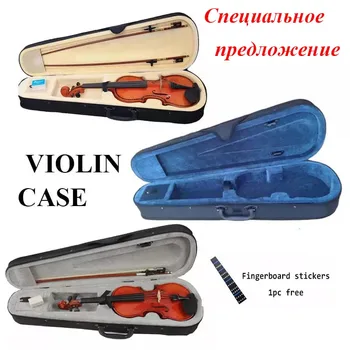 Безплатна доставка 4/4 3/4 1/2 1/4 1/8 Триъгълни пенопластовый калъф за цигулка, професионални калъф за цигулка, кутия за съхранение на цигулка, резервни части за цигулка