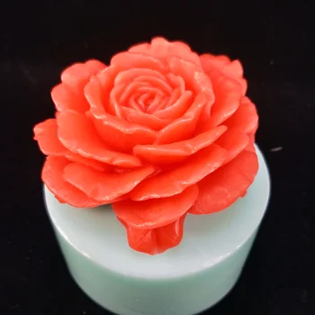 Силиконова Форма За Торта Домакински Уникална Роза Цветя 3D Роза Шоколадова Сватбена Торта Инструменти За Бижута Ръчно изработени Сапуни Инструменти