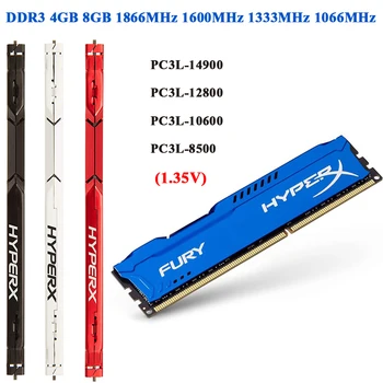 Memoria Оперативна памет DDR3L 8 GB 4 GB 1866 Mhz 1600 Mhz 1333 Mhz, 1066 Mhz Памет Настолна 240 Контакти PC3L-12800 DIMM 1,35 В DDR3L ram Модул