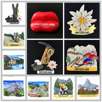 Европа Е Швейцария Вкус Ориентир Магнит Туристически Сувенири Хладилник, Магнитни Стикери За Украса На Статията Пътуване Подаръци