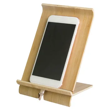 Подвижни дървени Универсален Държач за Мобилен Телефон Поставка За Дисплея Мултифункционален кабел за зареждане на Притежателя на Телефона За Поставяне на iPad mini