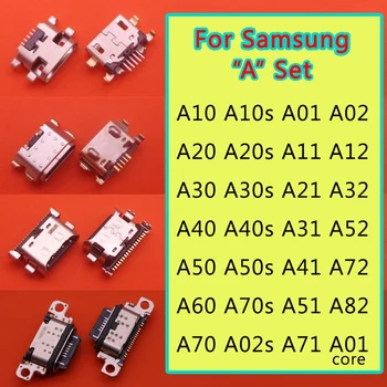 20 бр. Конектор USB Конектор За Зареждане на Портове и конектори За Samsung Galaxy A10 A20 A30 A50 A70 A51 A21s A01 A11 A21 A31 A30s A50s A20s A10S A12