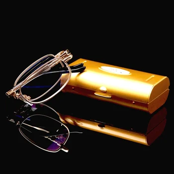 ПОЗЛАТЕНИ Качествени слънчеви очила за четене в рамка, модерен ультралегкие преносими очила за четене, сгъваеми +1 +1.5 +2 +2.5 +3 +3.5 +4