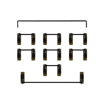 Стабилизатори на клавиатурата ПКБ 6.25 при Черно-покрити с определени винт черни прозрачни Сателлитные Шахти за механичен Стабилизатор на клавиатурата