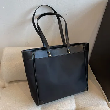 Дамска чанта-Тоут от лявата СТРАНА, Trend Модерен Дизайн 2022, Плат Оксфорд, Голяма Светкавица, Горна Дръжка, Чанта на рамото, Чанта и Портфейл
