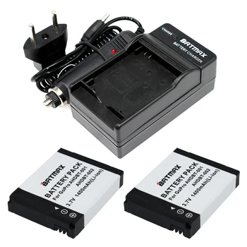 Батерии с капацитет от 1400 mah (2 броя) и комплект зарядни устройства за GoPro HD HERO2 и GoPro AHDBT-001, AHDBT-002o Hero 2