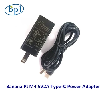 Зарядно устройство Banana Pi BPI-M4 5V2A + кабел Type-C Адаптер за захранване от ЕС, САЩ