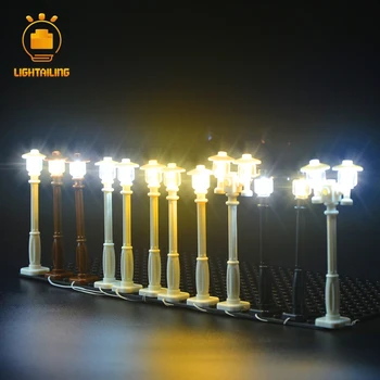 LIGHTAILING Марка Led Лампа САМ Уличен Фенер За Съвместимост С градските строителни Тухли серия Light Set Играчки