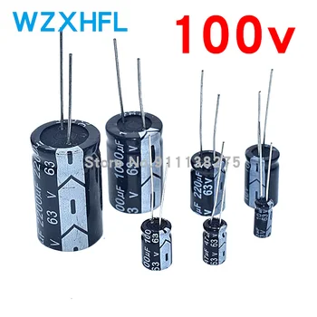 100 Алуминиеви електролитни кондензатори 1 icf 2,2 icf 3,3 icf 4,7 icf 10 icf 22 icf 33 icf 47 icf 100 uf 220 470 uf uf 1000 uf