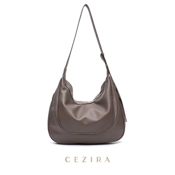 CEZIRA, Големи Вместительные Дамски Чанти-Скитник От Изкуствена Веганской на Кожата, Мода Тенденция на Дизайнерски Дамски Ежедневни Чанти За Всеки Ден, за Чантата За Пътуване