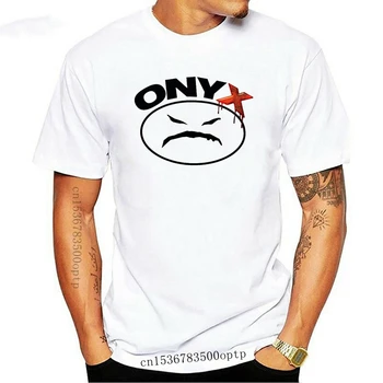 Нов 2021 2021 Т Тениска За мъже ONYX За Мъже Бяла тениска Mad Face Лого Тениска на Рап Хип-Хоп Тениска Размер Размери S, M, L, XL, XXL Тениска Къс