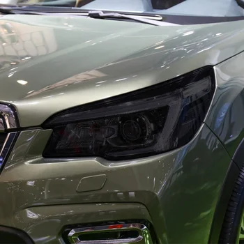 За Subaru Forester 2019 2020 Аксесоари 2 бр. Защитно Фолио За Автомобилни Фарове Възстановяване на Фарове Прозрачна Черна Стикер От TPU