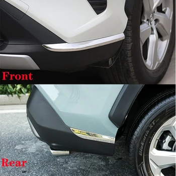 Автомобилен Стайлинг Неръждаема Защитно Накладка Предна Броня За Toyota RAV4 РАВ-4 XA50 2019 2020 Аксесоари
