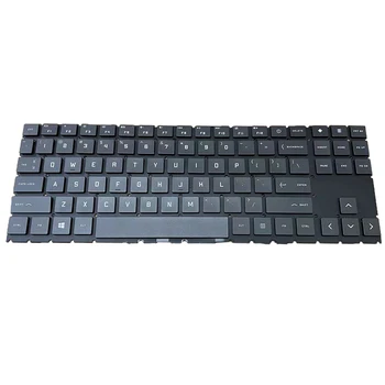 Клавиатура за лаптоп САЩ с бяла подсветка за HP OMEN 15-EN 15-EK TPN-Q238 TPN-Q236 Версия на AMD с подсветка САЩ Стандартна английска подредба