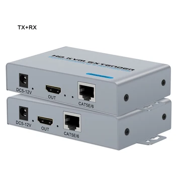 HDMI KVM Разклонител по IP RJ-45 CAT5/CAT5E/CAT6 Ethernet Мрежата на KVM Разклонител USB HDMI 100 М По UTP/STP KVM удължителен кабел CAT5 CAT6