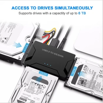 SATA IDE към USB Адаптер USB 3,0 2,0 Sata 3 Кабел за 2,5 3,5 Твърд Диск, SSD HDD Конвертор IDE SATA Адаптор Директен Доставка