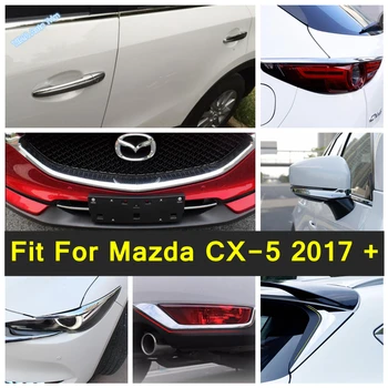 Хром Външен Ремонт Комплект За Mazda CX-5 CX5 2017-2021, Ленти на задния прозорец, Пайети/на Огледалото за обратно виждане/Панел в дръжката на вратата